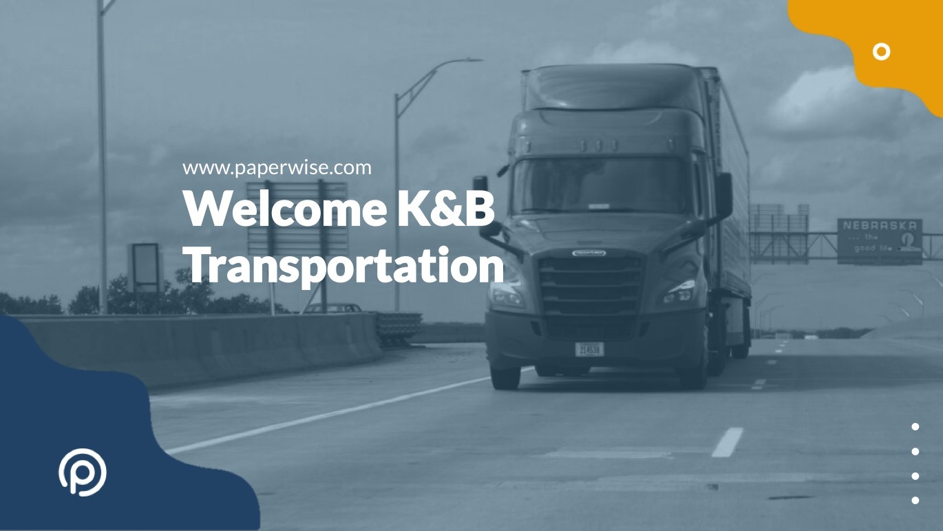 Read more about the article Paperwise Welcomes K&B Transportation