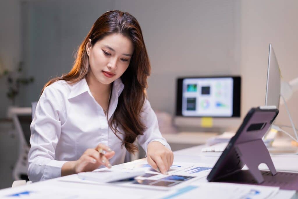 IT administrator configuring document access controls in a secure document management system