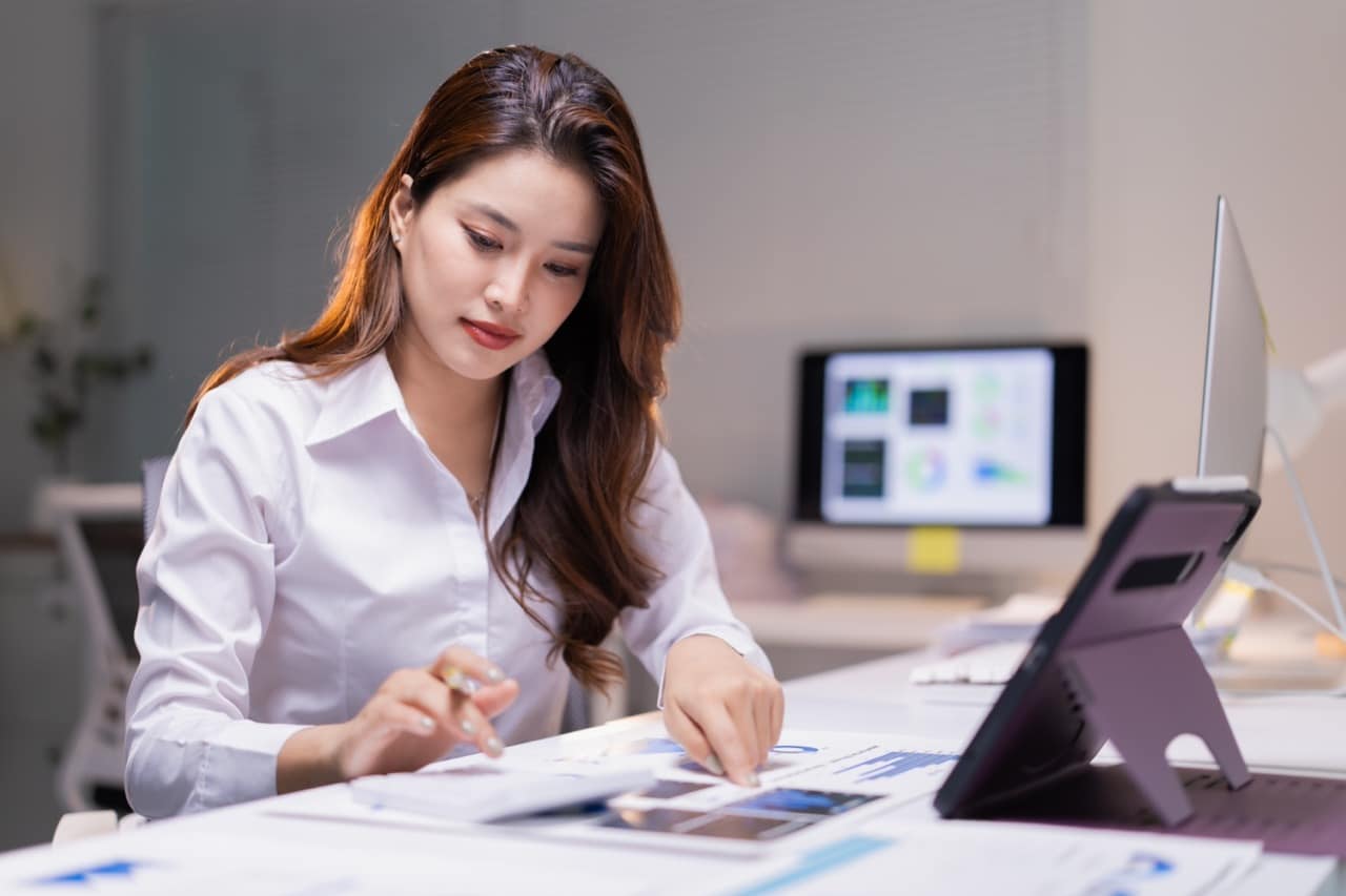 IT administrator configuring document access controls in a secure document management system