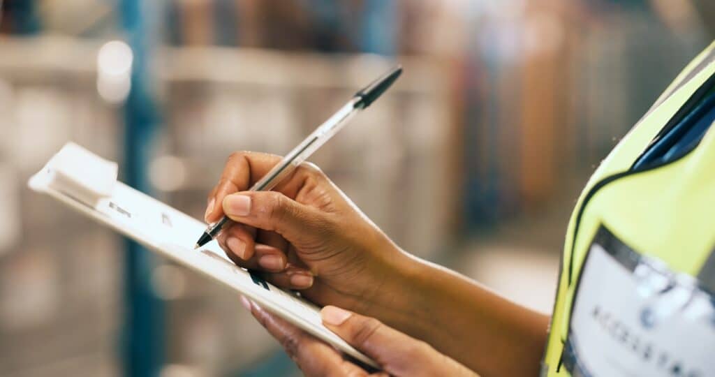 LTL driver using mobile document capture to scan a signed bill of lading